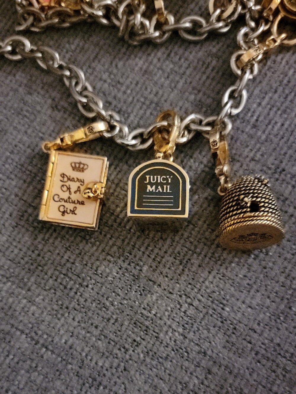 Vintage Y2K Juicy Couture Charm Necklace - Picture 13 of 15